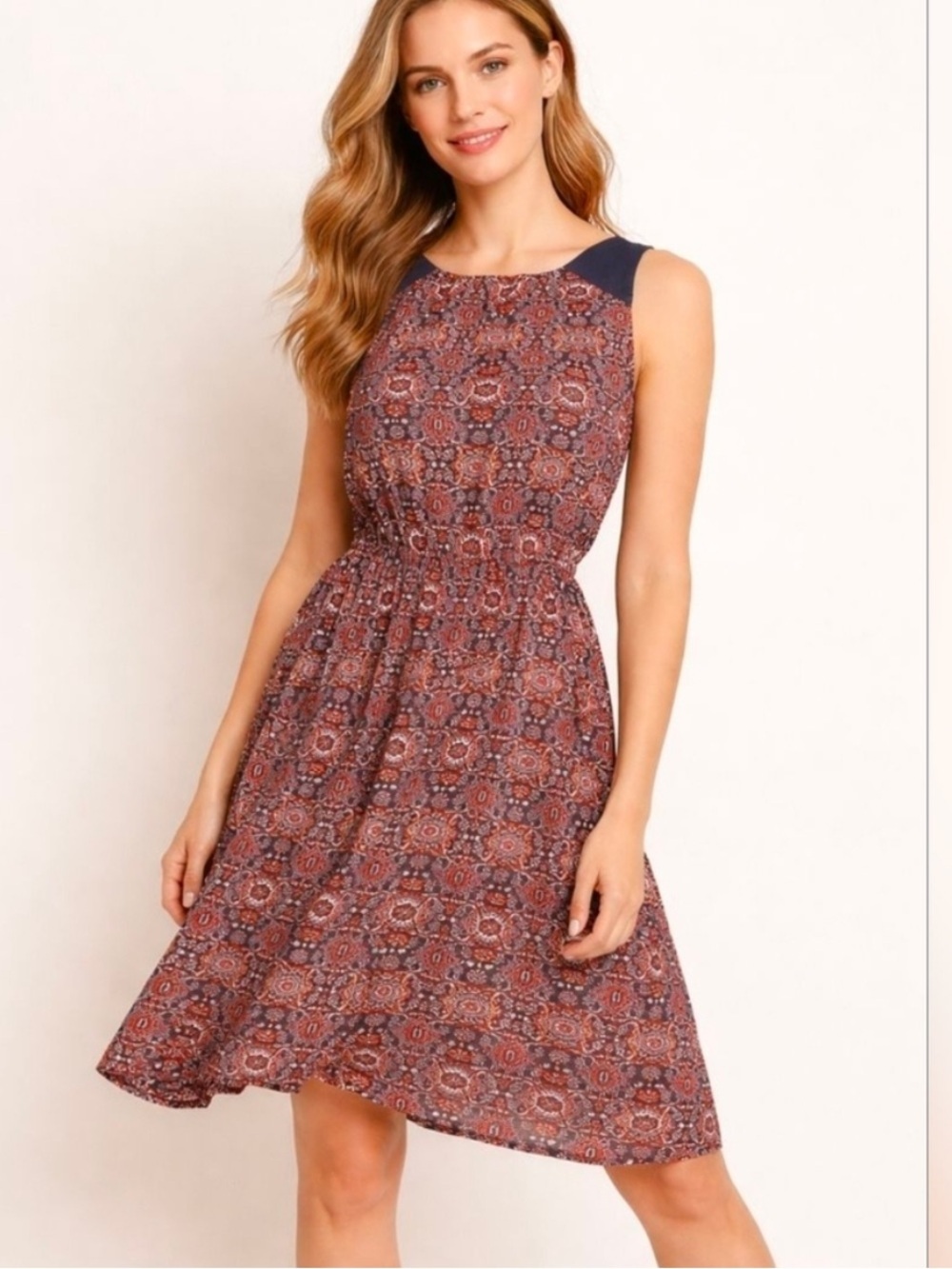 Women’s Athleta Sleeveless Printed A-Line Dress Size XS